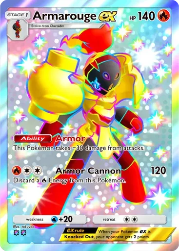 Armarouge ex card art (Paradox Drive)