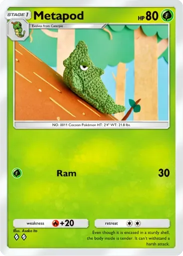 Metapod card art (Everyday Wonders)