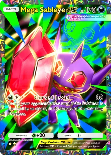 Mega Sableye ex card art (Everyday Wonders)