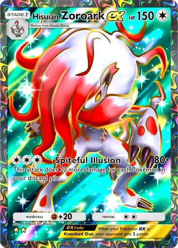 Hisuian Zoroark ex card art (Everyday Wonders)
