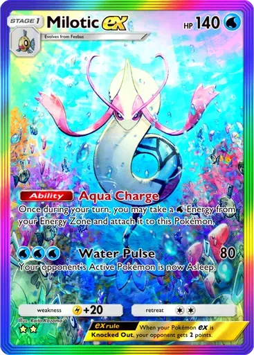 Milotic ex card art (Everyday Wonders)