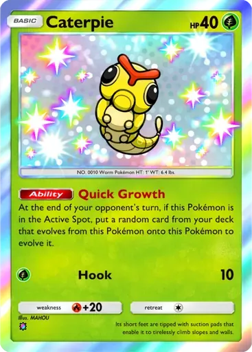 Caterpie card art (Everyday Wonders)
