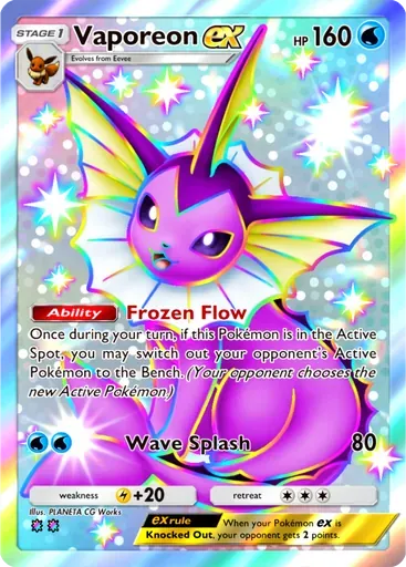 Vaporeon ex card art (Everyday Wonders)