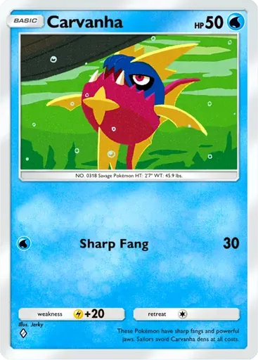 Carvanha card art (Ruler of the Skies)