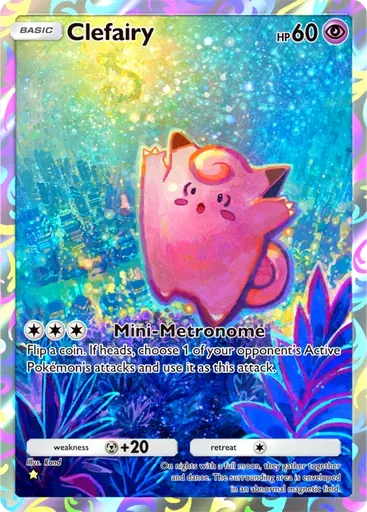 Clefairy card art (Ruler of the Skies)