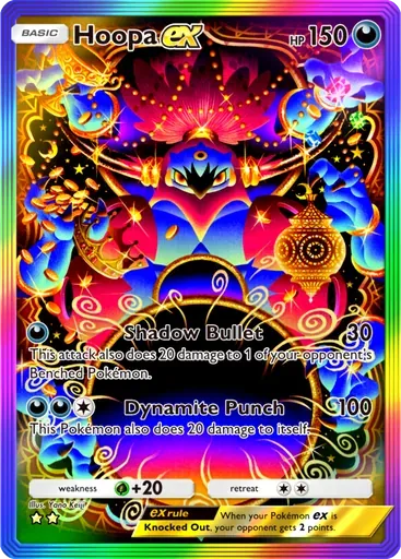 Hoopa ex card art (Ruler of the Skies)