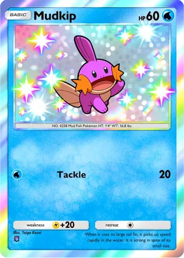 Mudkip card art (Ruler of the Skies)