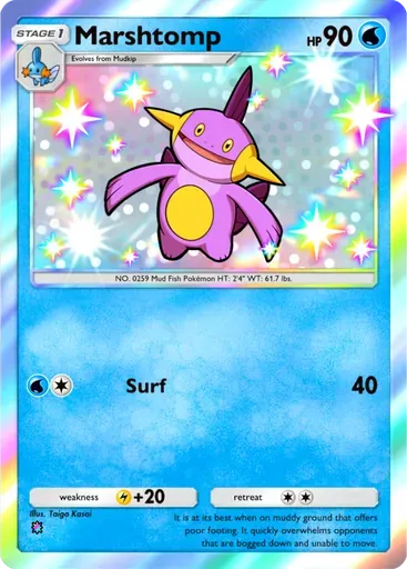Marshtomp card art (Ruler of the Skies)