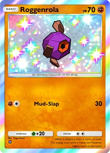 Roggenrola card art (Ruler of the Skies)
