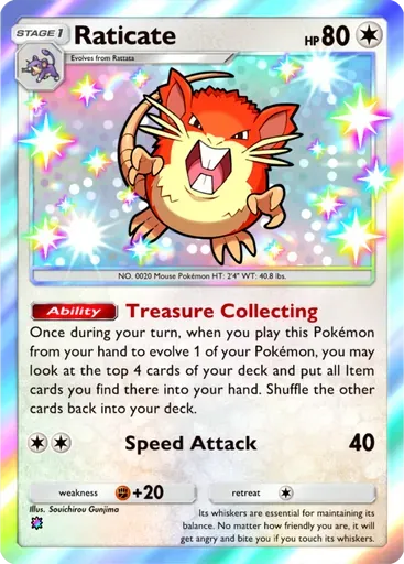 Raticate card art (Ruler of the Skies)