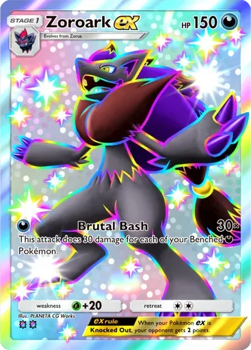 Zoroark ex card art (Ruler of the Skies)