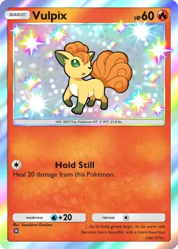 Vulpix card art (Team Rocket's Ambition)