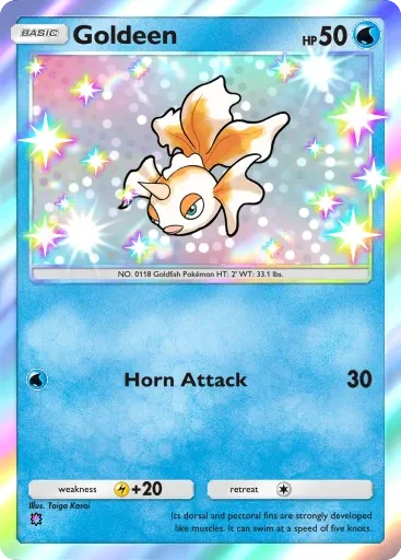 Goldeen card art (Team Rocket's Ambition)