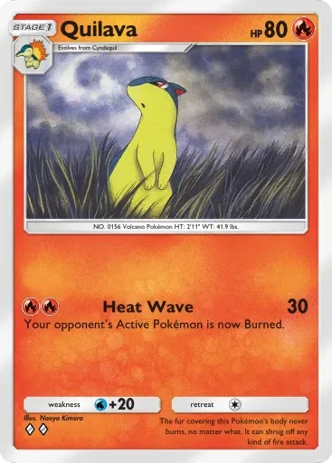 Quilava card art (Deluxe Pack: Mega)