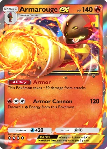 Armarouge ex card art (Deluxe Pack: Mega)