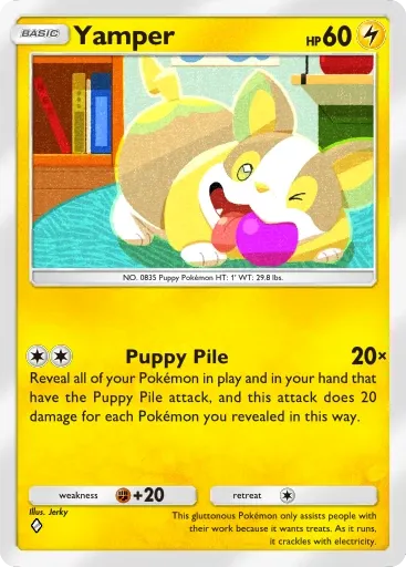 Yamper card art (Deluxe Pack: Mega)