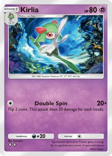 Kirlia card art (Deluxe Pack: Mega)