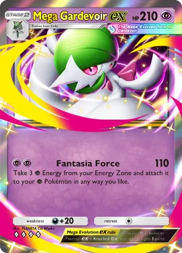 Mega Gardevoir ex card art (Deluxe Pack: Mega)