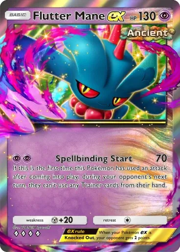 Flutter Mane ex card art (Deluxe Pack: Mega)