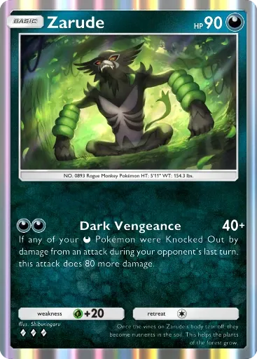 Zarude card art (Deluxe Pack: Mega)