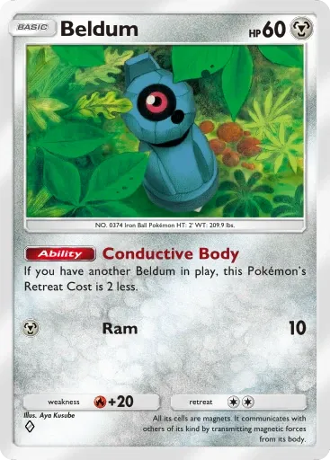 Beldum card art (Deluxe Pack: Mega)