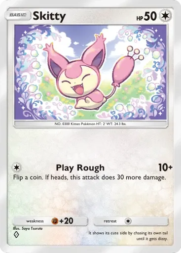 Skitty card art (Deluxe Pack: Mega)