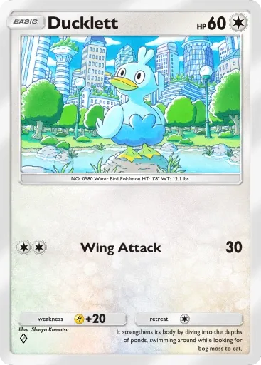 Ducklett card art (Deluxe Pack: Mega)