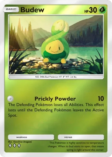 Budew card art (Deluxe Pack: Mega)