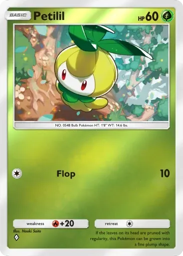 Petilil card art (Deluxe Pack: Mega)