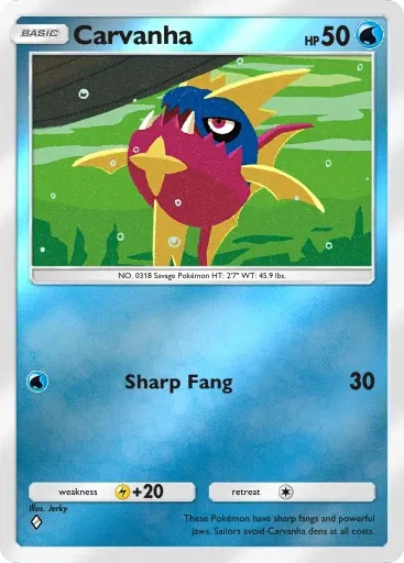 Carvanha card art (Deluxe Pack: Mega)