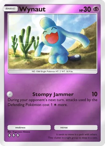 Wynaut card art (Deluxe Pack: Mega)
