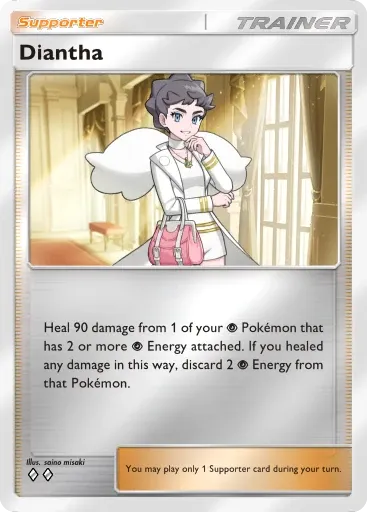 Diantha card art (Deluxe Pack: Mega)