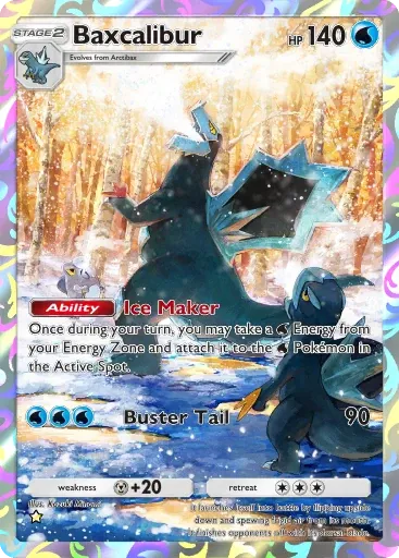 Baxcalibur card art (Deluxe Pack: Mega)