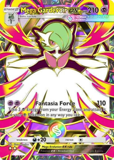 Mega Gardevoir ex card art (Deluxe Pack: Mega)