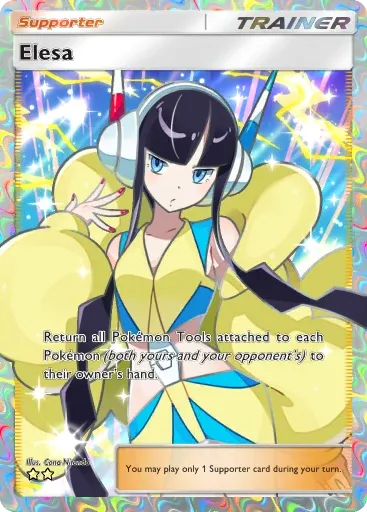 Elesa card art (Deluxe Pack: Mega)