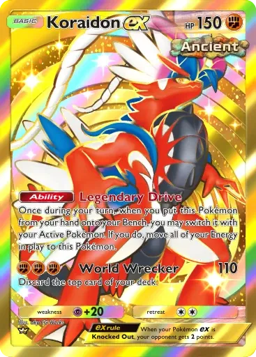 Koraidon ex card art (Deluxe Pack: Mega)