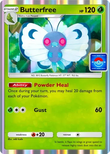 Butterfree card art (Promo-A)