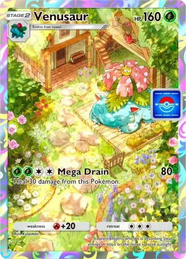 Venusaur card art (Promo-A)