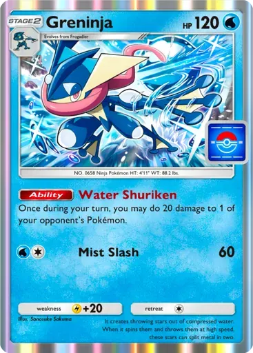 Greninja card art (Promo-A)