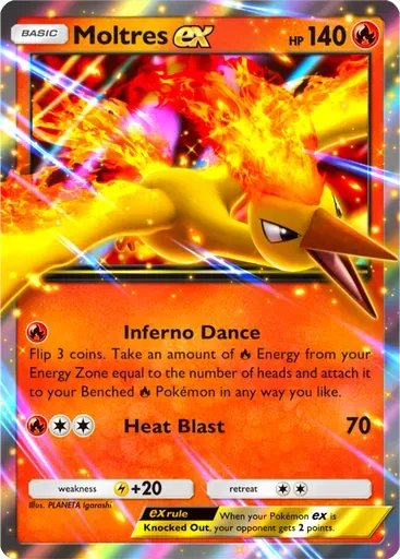 Moltres ex card art (Promo-A)