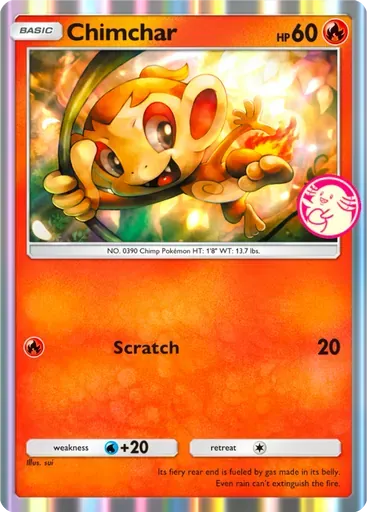 Chimchar card art (Promo-A)