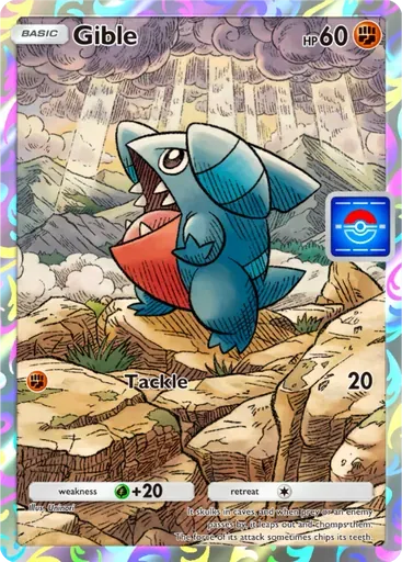 Gible card art (Promo-A)