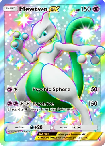 Mewtwo ex card art (Promo-A)
