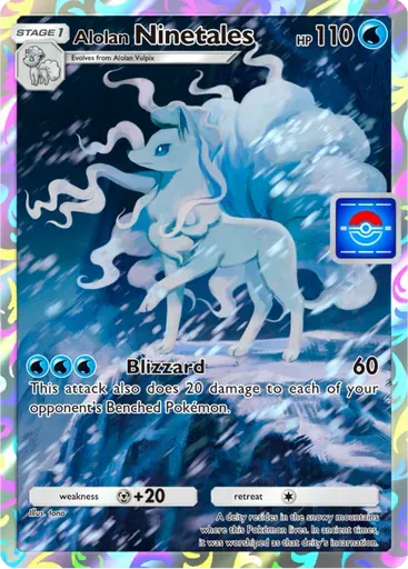 Alolan Ninetales card art (Promo-A)