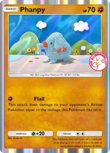 Phanpy card art (Promo-A)