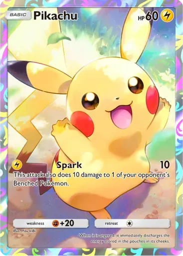 Pikachu card art (Promo-B)