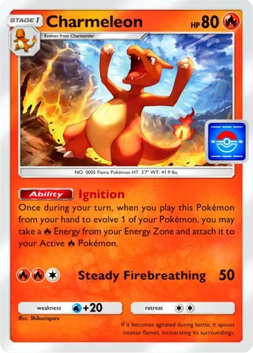 Charmeleon card art (Promo-B)