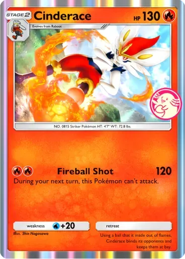 Cinderace card art (Promo-B)