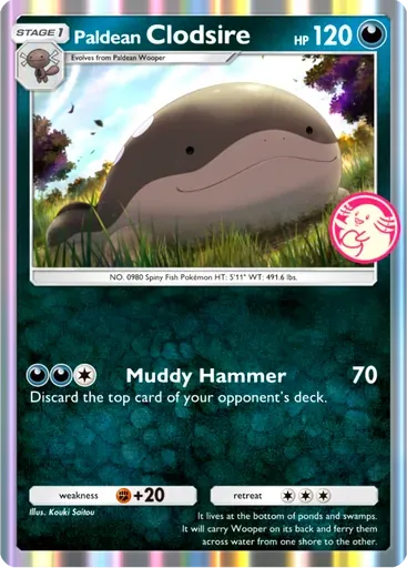 Paldean Clodsire card art (Promo-B)