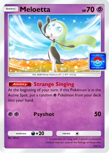 Meloetta card art (Promo-B)